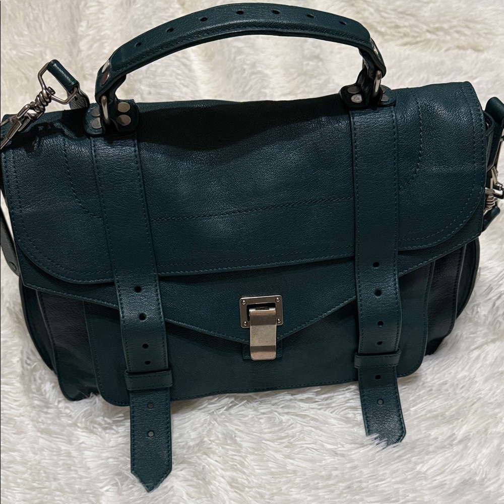 Proenza Schouler Teal Leather Handbag